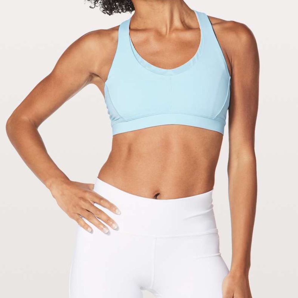 Lululemon Blue Stash N' Run Bra (size 2)